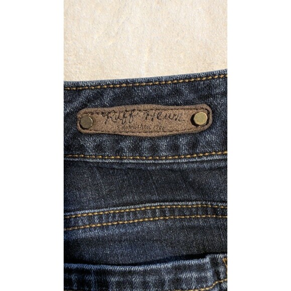 Ruff Hewn Women's Size 18 Blue Straight Leg Dark Wash Stretch Jeans - Picture 7 of 8